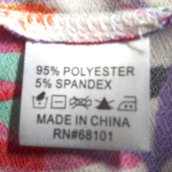 Belladini Topper Duster Sz L Open Front oversized Poly-Spandex MULTICOLOR leaf - Picture 9 of 10